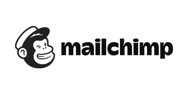 Mailchimp logo featuring a smiling monkey wearing a hat next to the company's name.