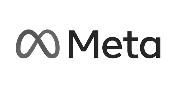 Meta logo, an infinity-shaped loop followed by the word "Meta" in dark gray.