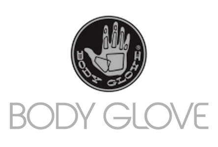 Body Glove logo: hand within a circle, 