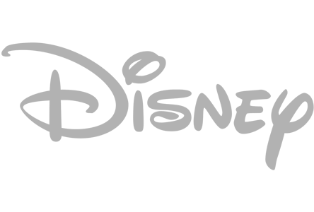 Disney logo in grey cursive text.