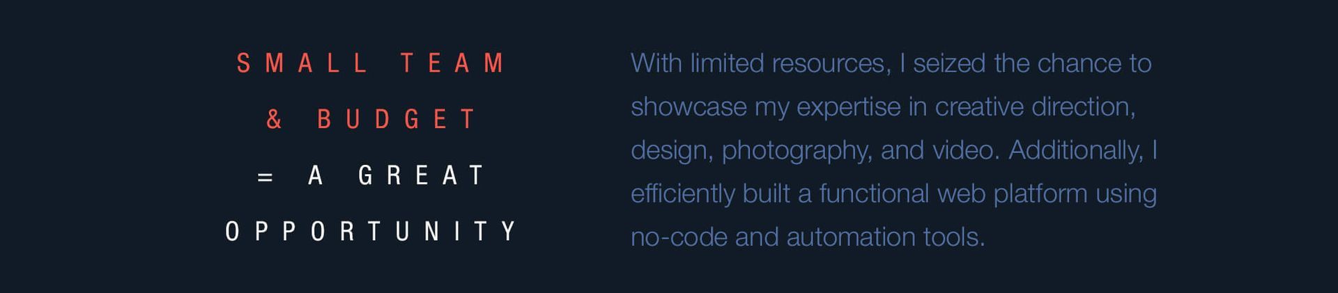 Text on dark background: