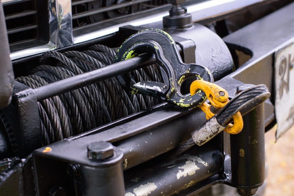 A Close Up Of A Winch On The Front Of A Truck — Wilson's Towing In Crows Nest, QLD
