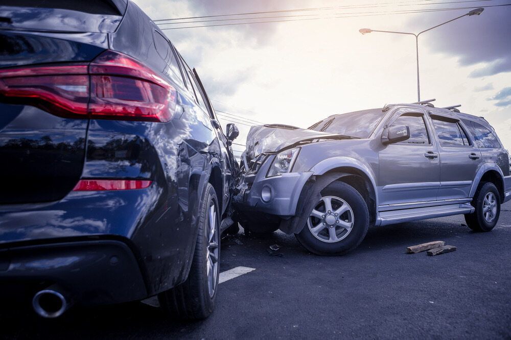 Two Cars Are Involved In A Car Accident On The Road — Wilson's Towing In North Toowoomba, QLD