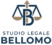 Logo dello studio legale con bilancia e iniziali BB, testo “Studio Legale Bellomo”