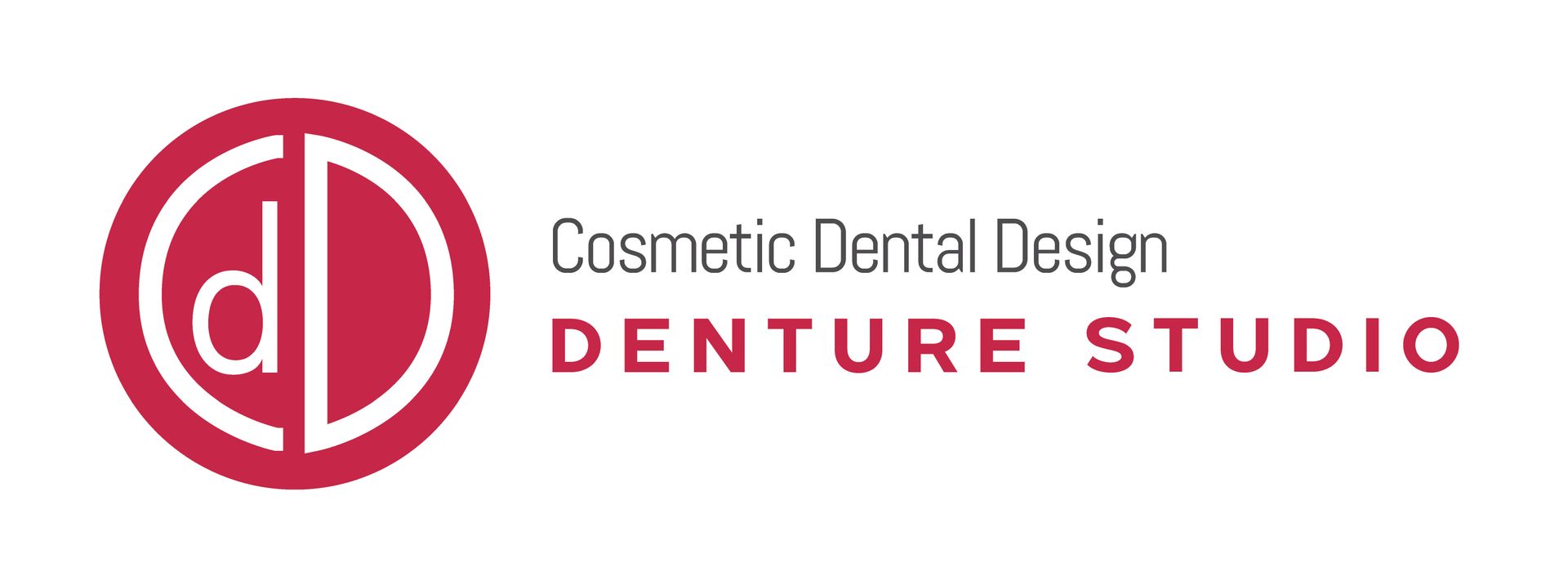 Cosmetic Dental Design Denture Studio The logo for cosmetic dental design denture studio