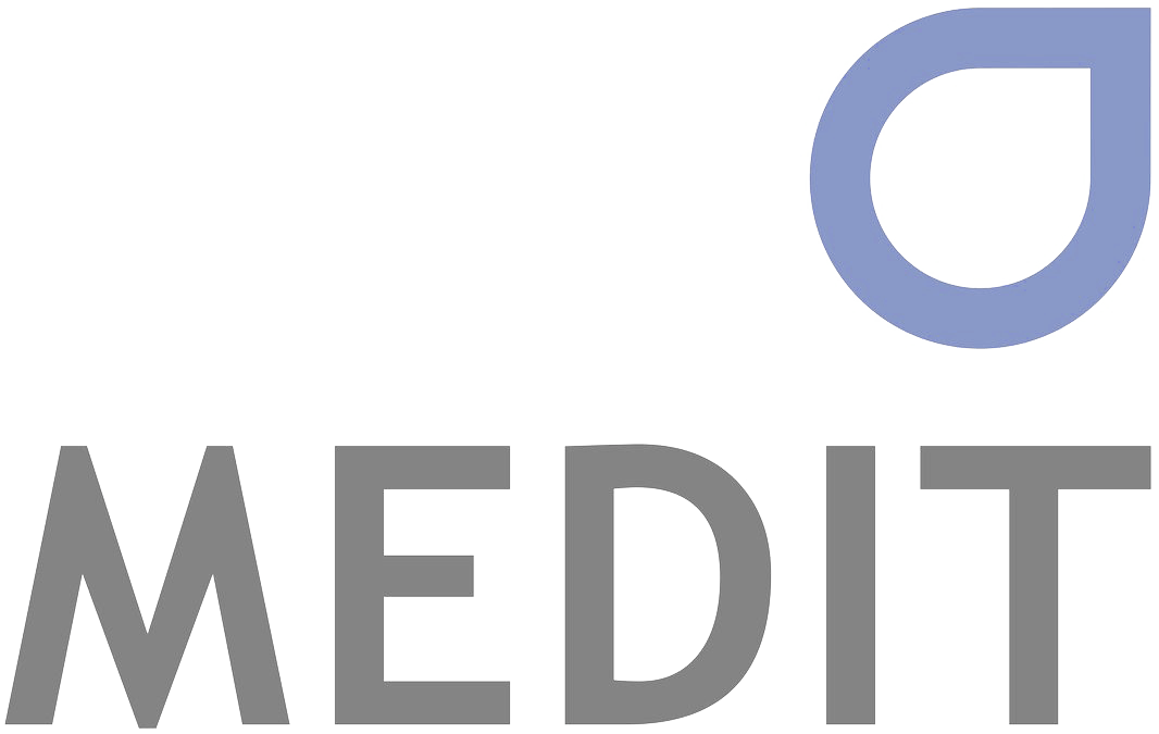 It is a logo for a company called medit.