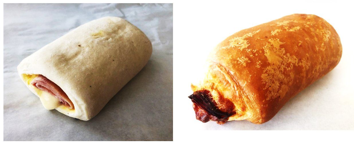 Prodotti salati della pasticceria Salt a Bologna.