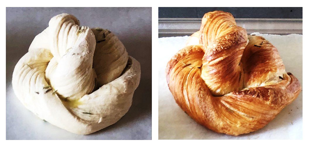 Prodotti salati della pasticceria Salt a Bologna.