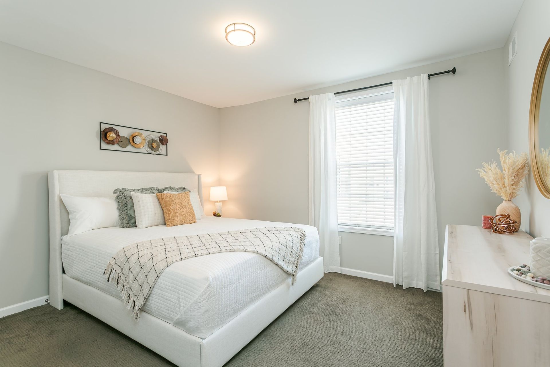 Carpeted bedroom