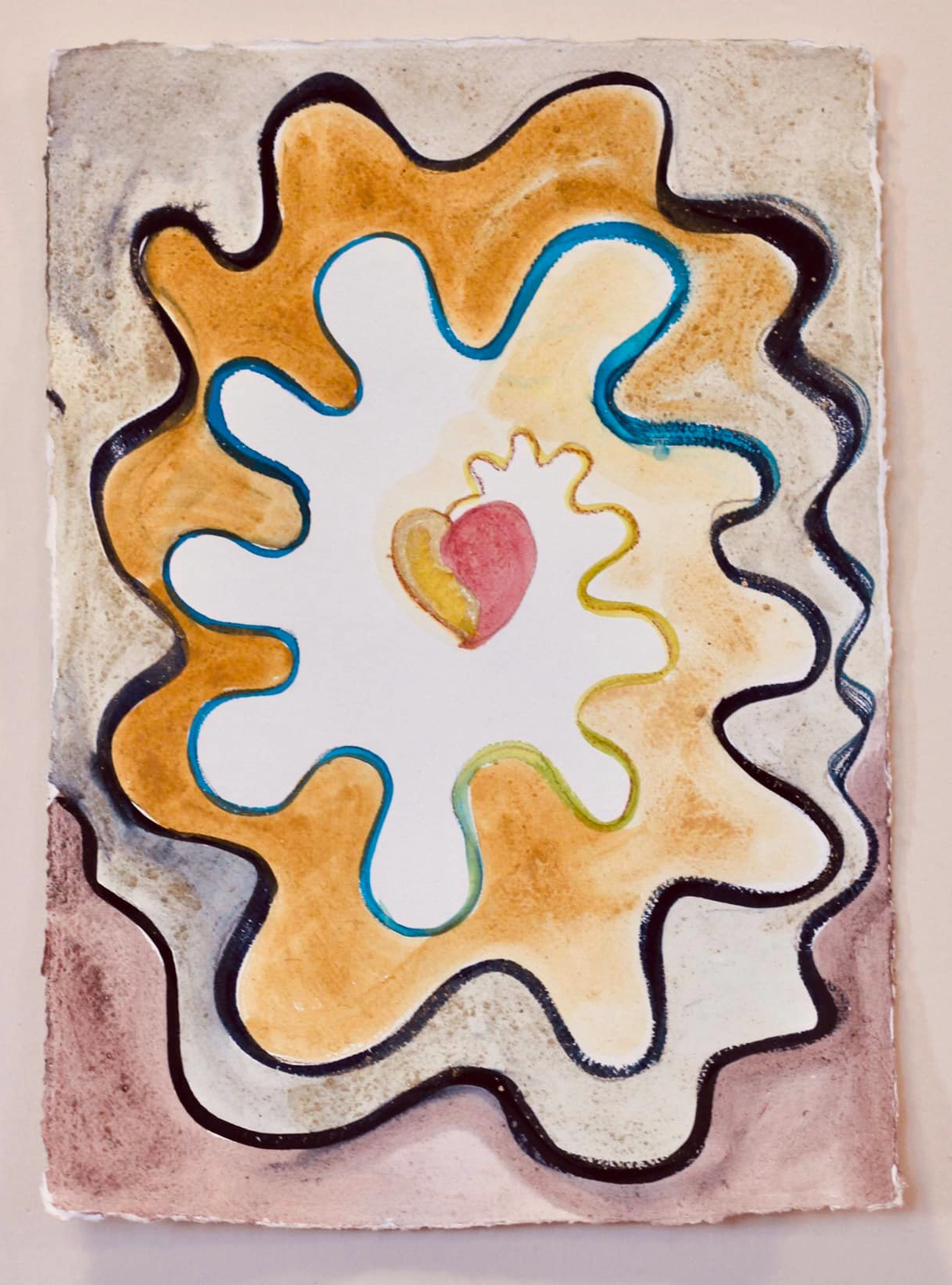 Heart Spiral Goddess Painting