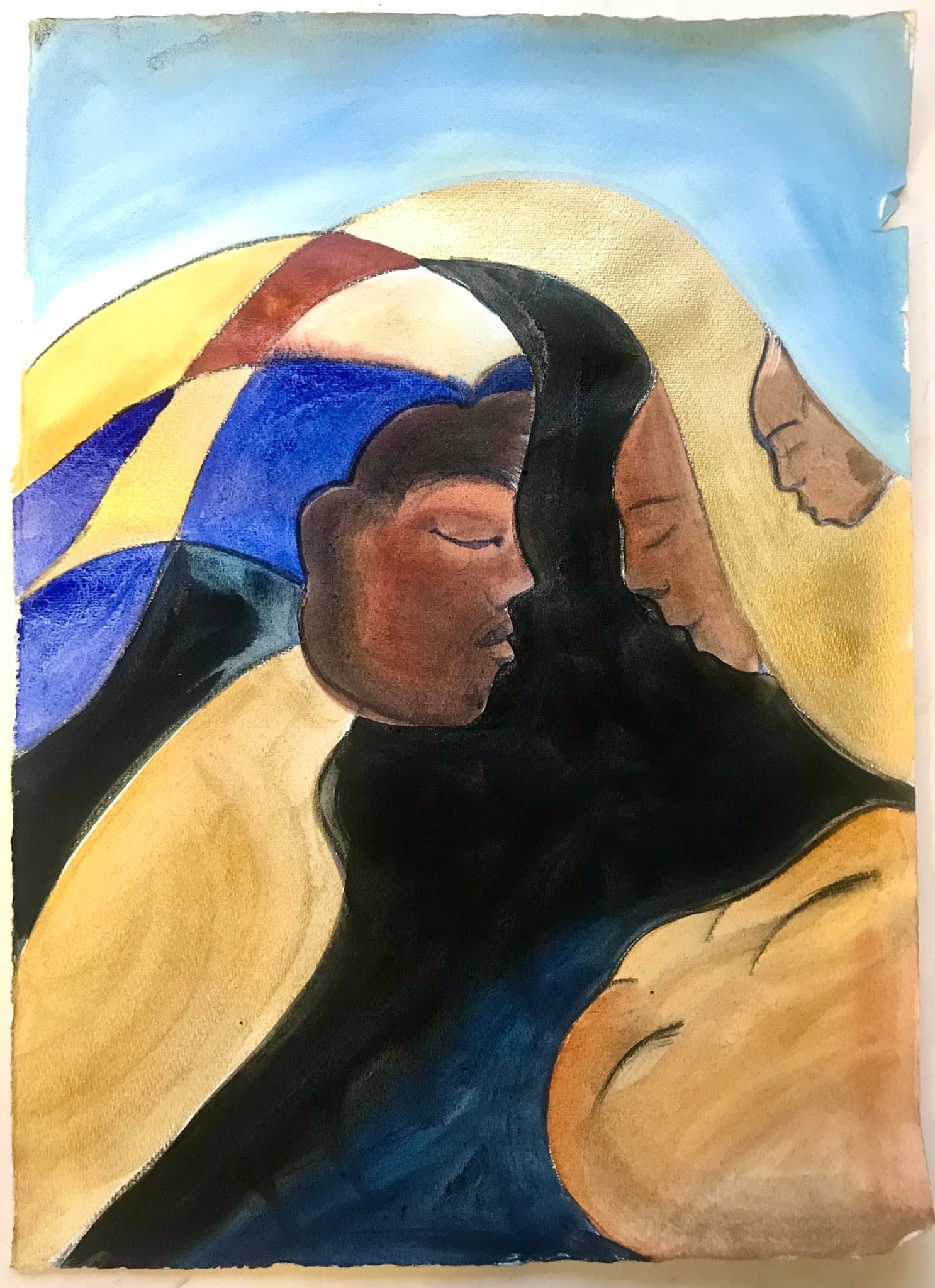 Yemaja Painting - Egg Tempera on paper