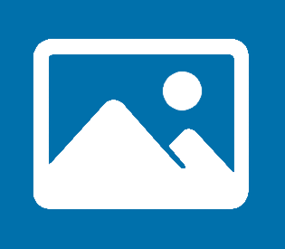 Image forensics logo of mountain peaks and a sun.