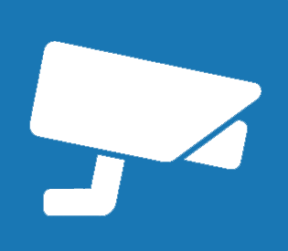 Video forensics logo of a cctv camera.
