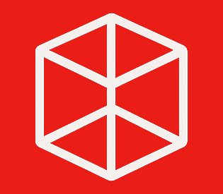 3D forensics logo of a wireframe cube.