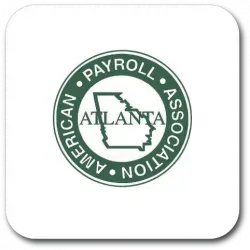 American Payroll Association logo with Atlanta text inside a green circular seal