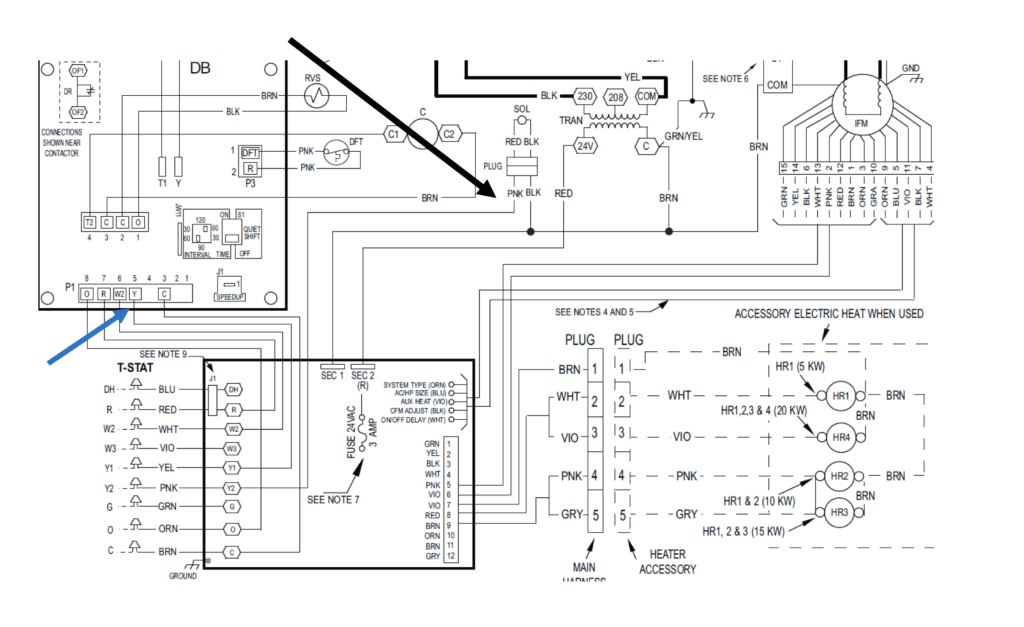 Blurred black-and-white electronics wiring schematic with labeled components and connector diagrams
