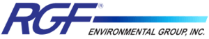 RCF Environmental Group, Inc. logo in blue and black text with a light blue swoosh underline
