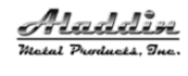 Aldine Metal Products, Inc. logo in black script on white background