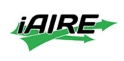 IAIRE logo in black and green with a stylized green arrow underline