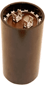 Brown cylindrical paper tube with a broken top and crumpled white paper inside