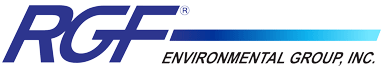 RCF Environmental Group, Inc. logo in blue and green text on a white background
