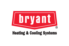 Bryant Heating & Cooling Systems logo in red and black on a white background