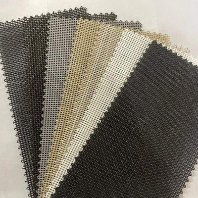 Samples of textured woven fabric in various neutral colors.