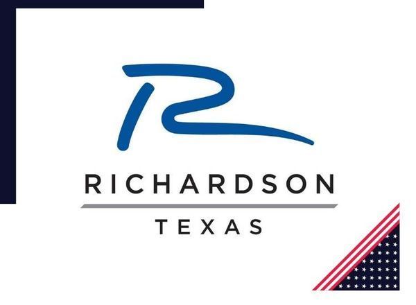 Logo of Richardson, Texas, with a blue