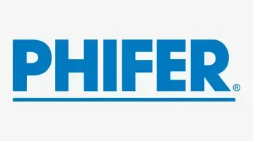 Pfizer logo in blue text with an underline on a white background