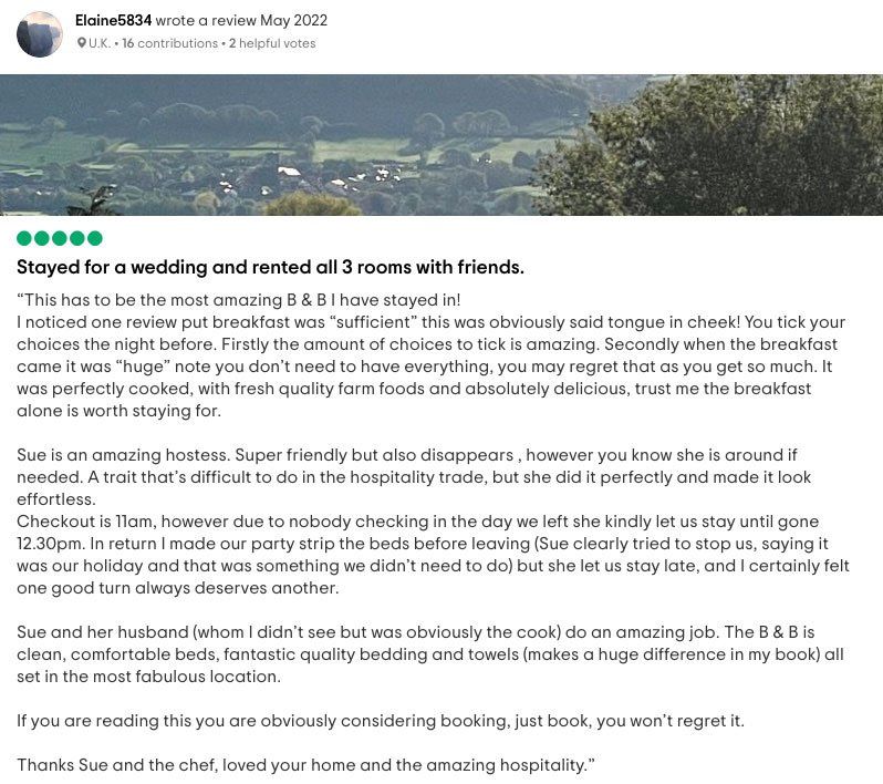 TripAdvisor review