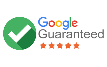 Google Guaranteed logo with green checkmark and orange star rating