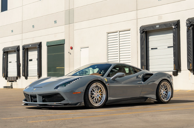 Blue car with colorless Paint Protection Film