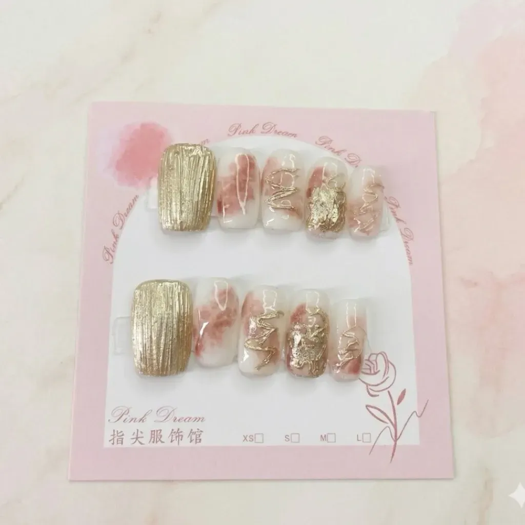 E25-2公分新中方/閃閃BlingBling 原創設計手工穿戴甲/附贈工具包/附贈收納盒