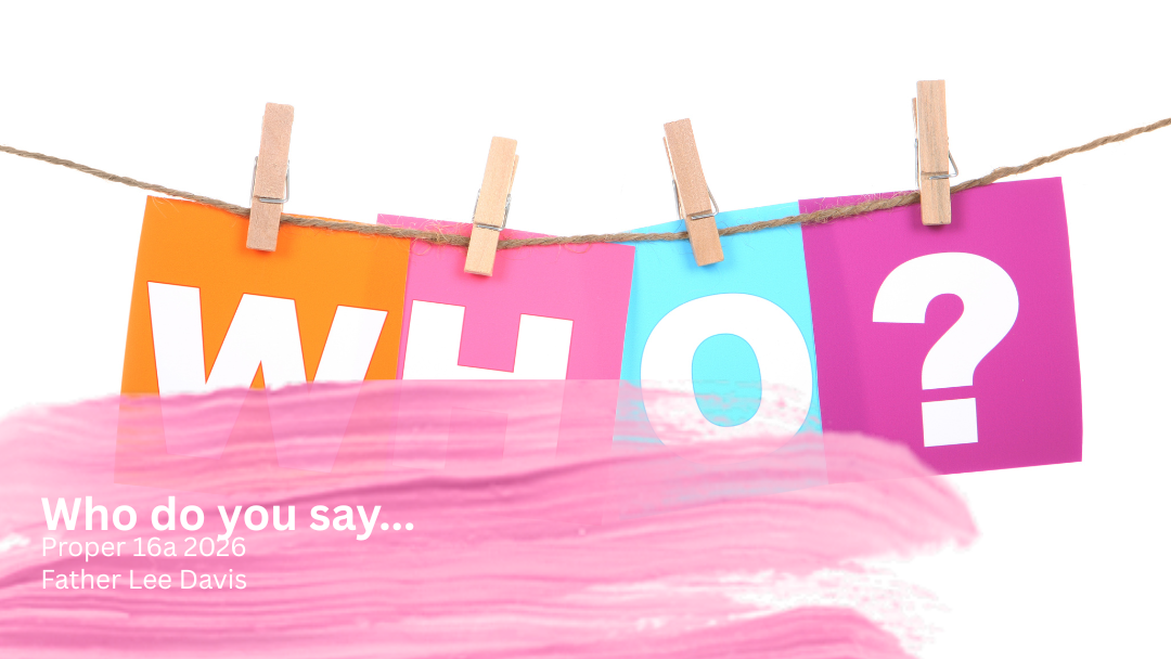 string holding banner that says 