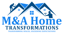 The logo for m & a home transformations llc
