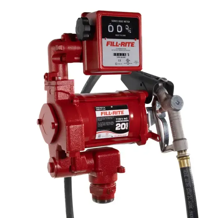 Red Fire-Lite fire alarm control panel with attached sprinkler valve and hose connected underneath