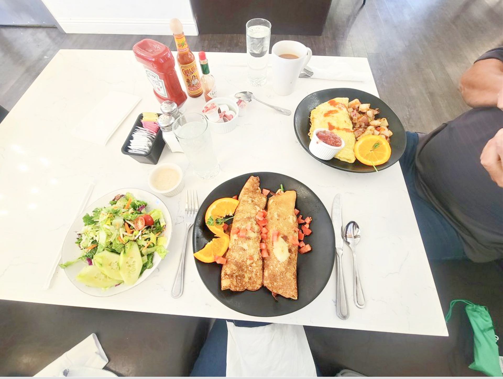 Seafood Crepes
