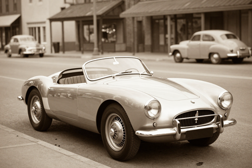 1959 Nic-L-Silver Pioneer electric sports car, archival photo