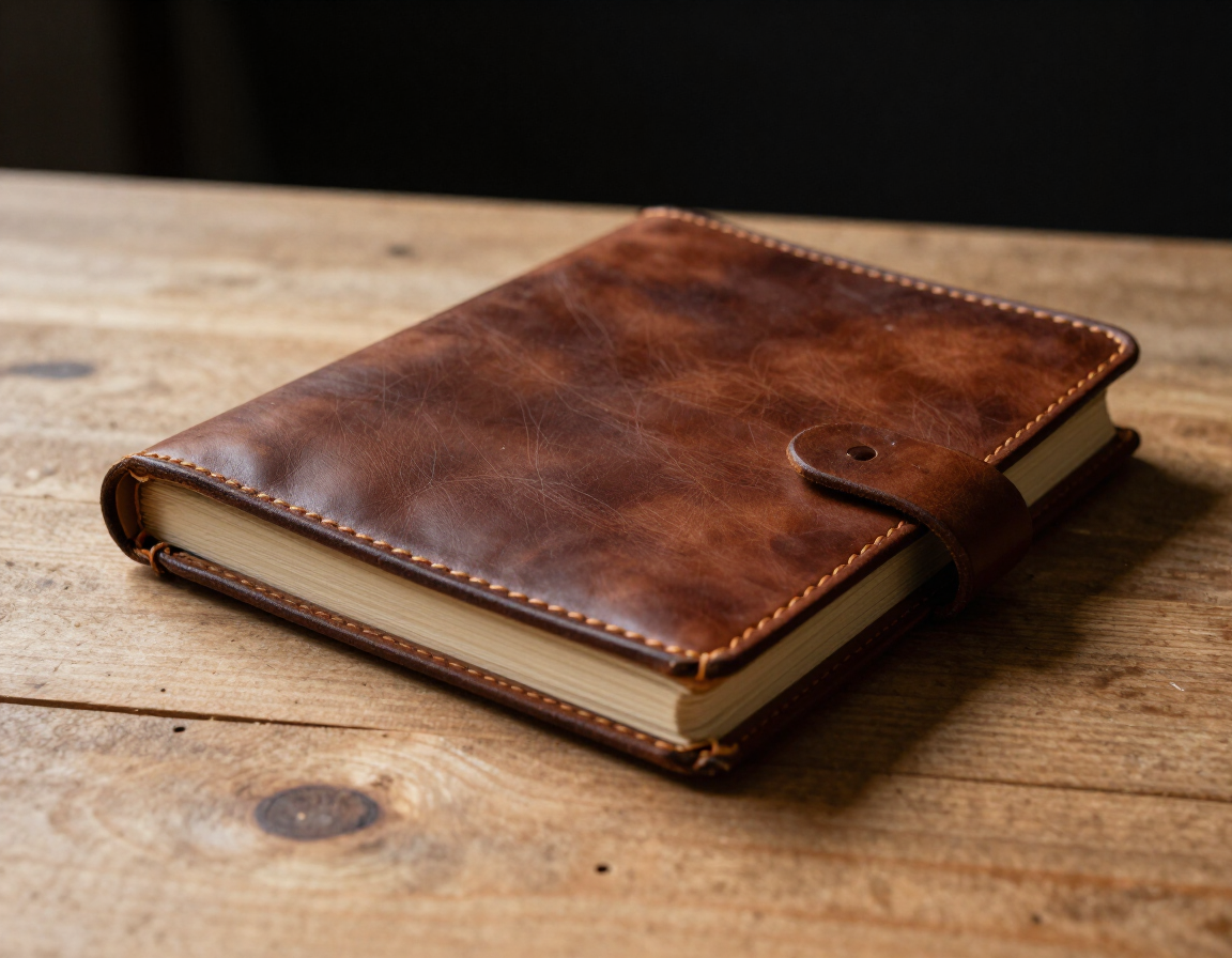 Hand-tooled leather journal