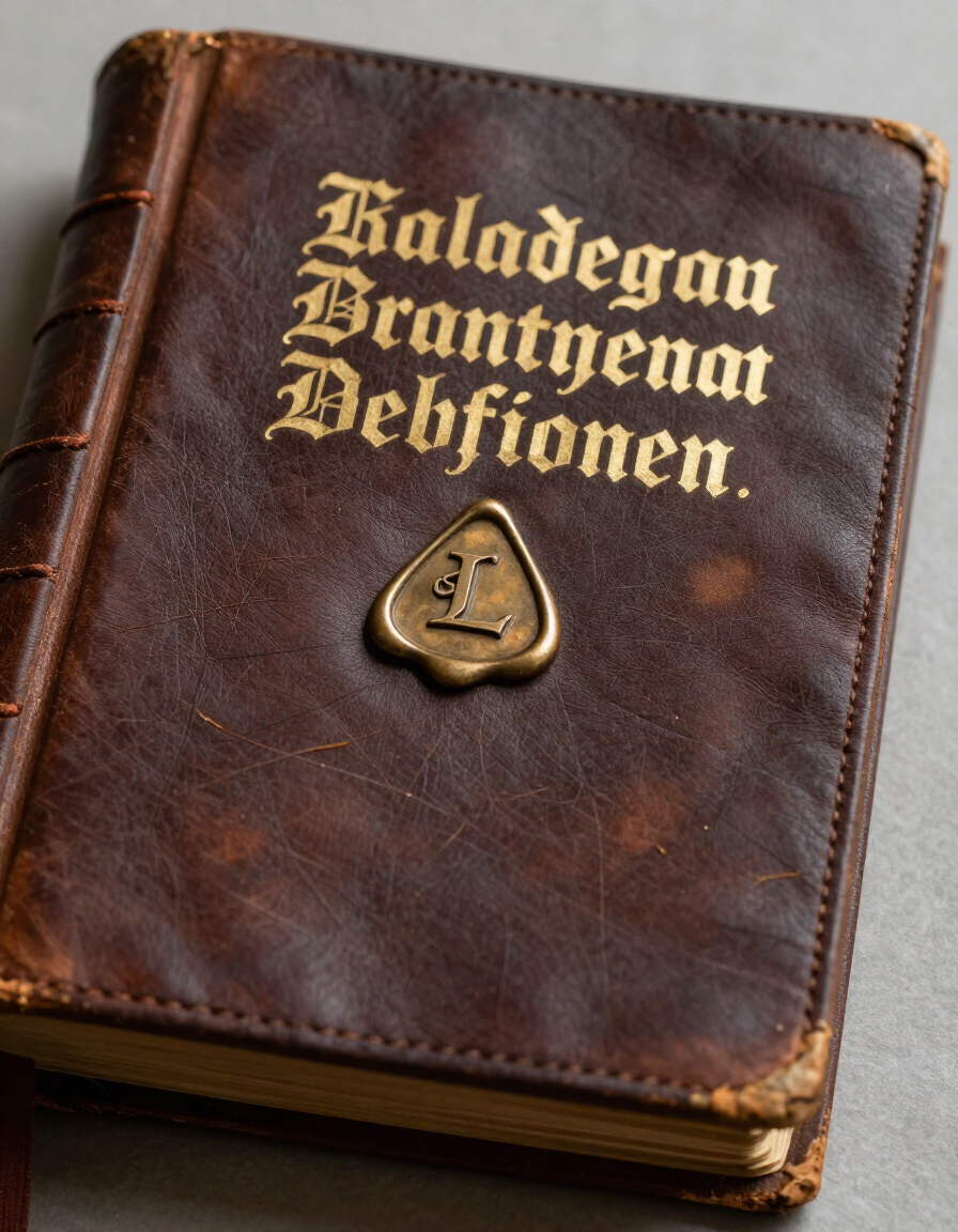 German ledger cover