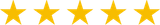Five gold stars on a white background