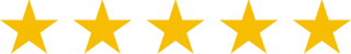 Five gold stars on a white background
