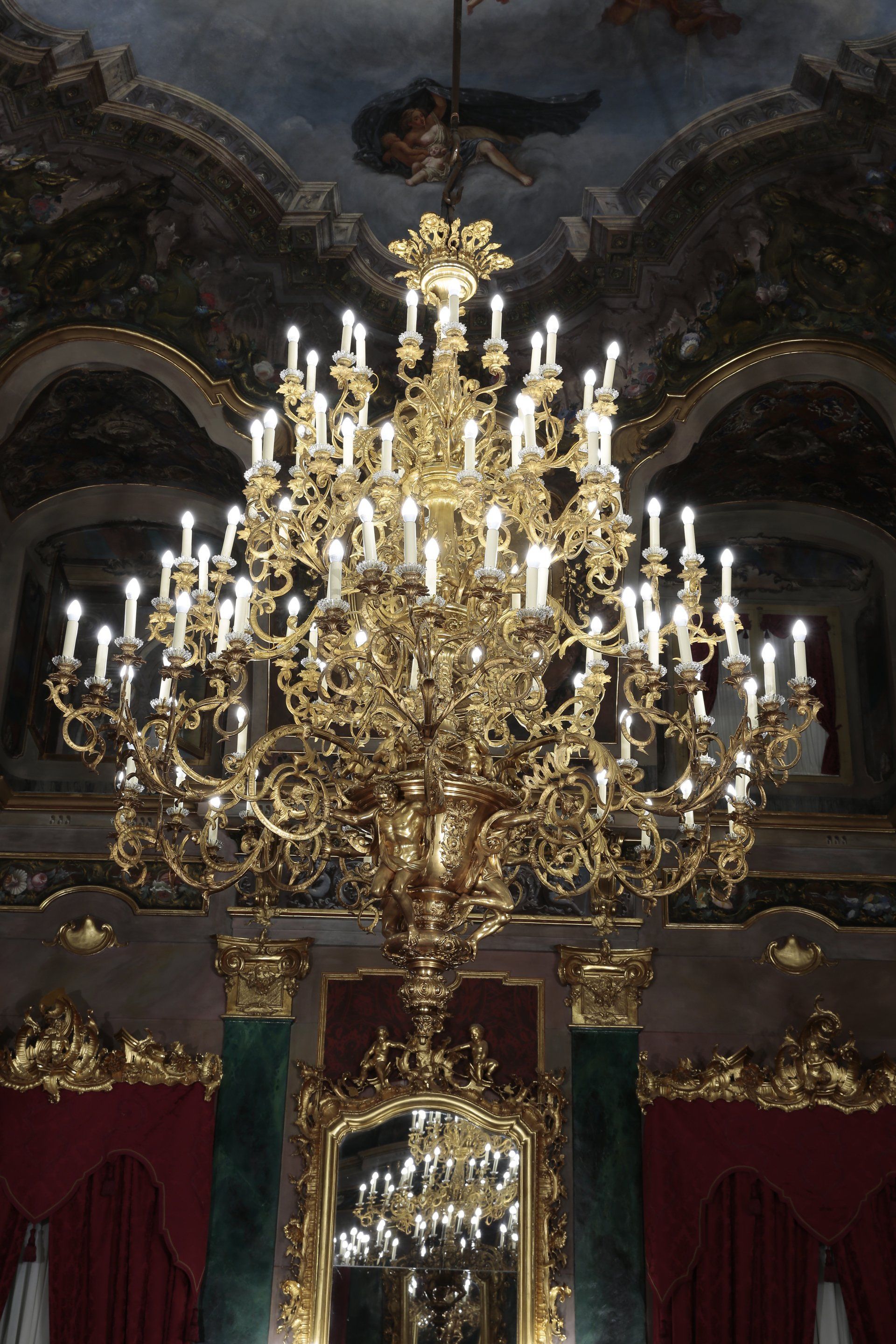 affresco di Corrado Giaquinto dopo il restauro