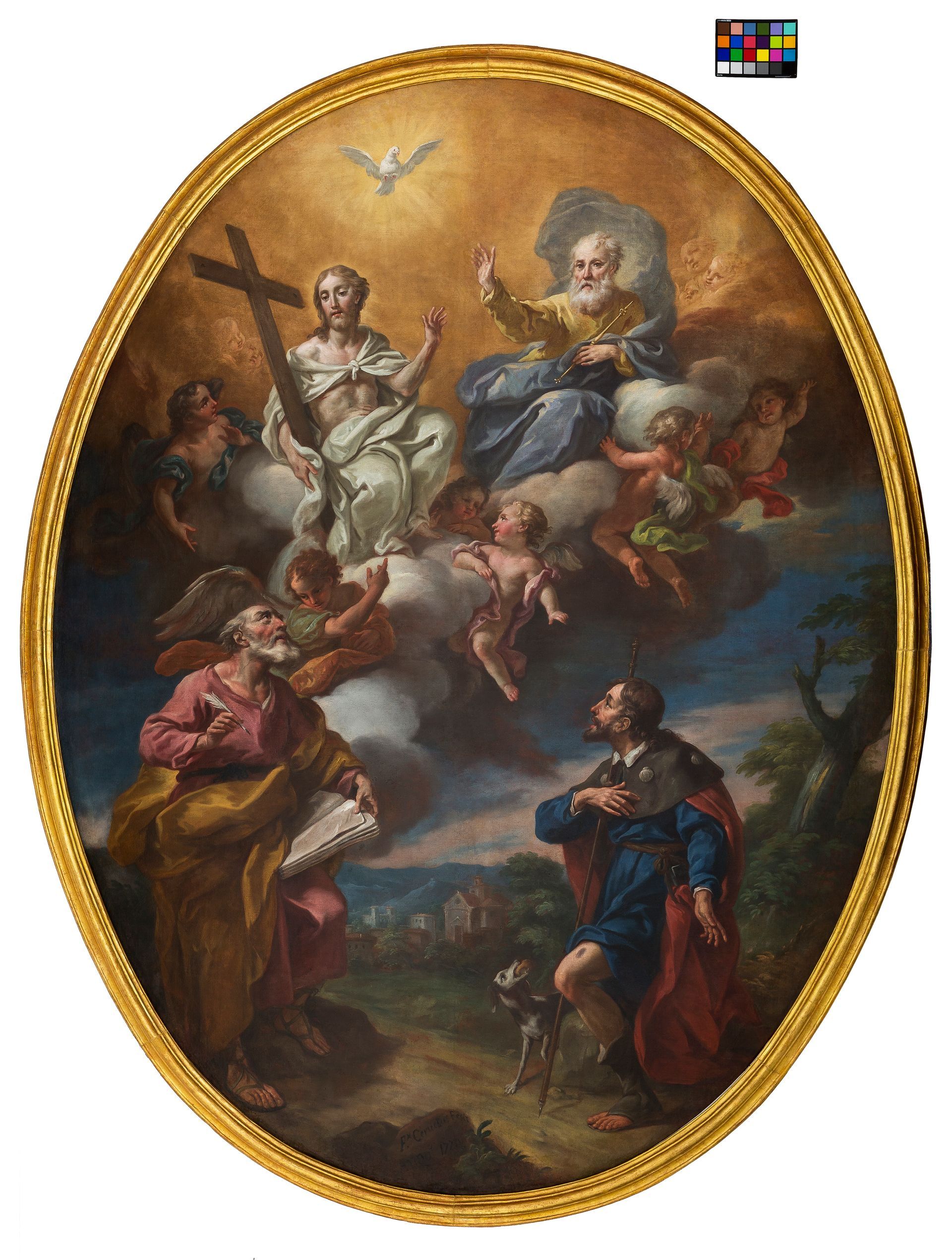 affreschi di Corrado Giaquinto dopo il restauro