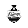Black and white logo: 