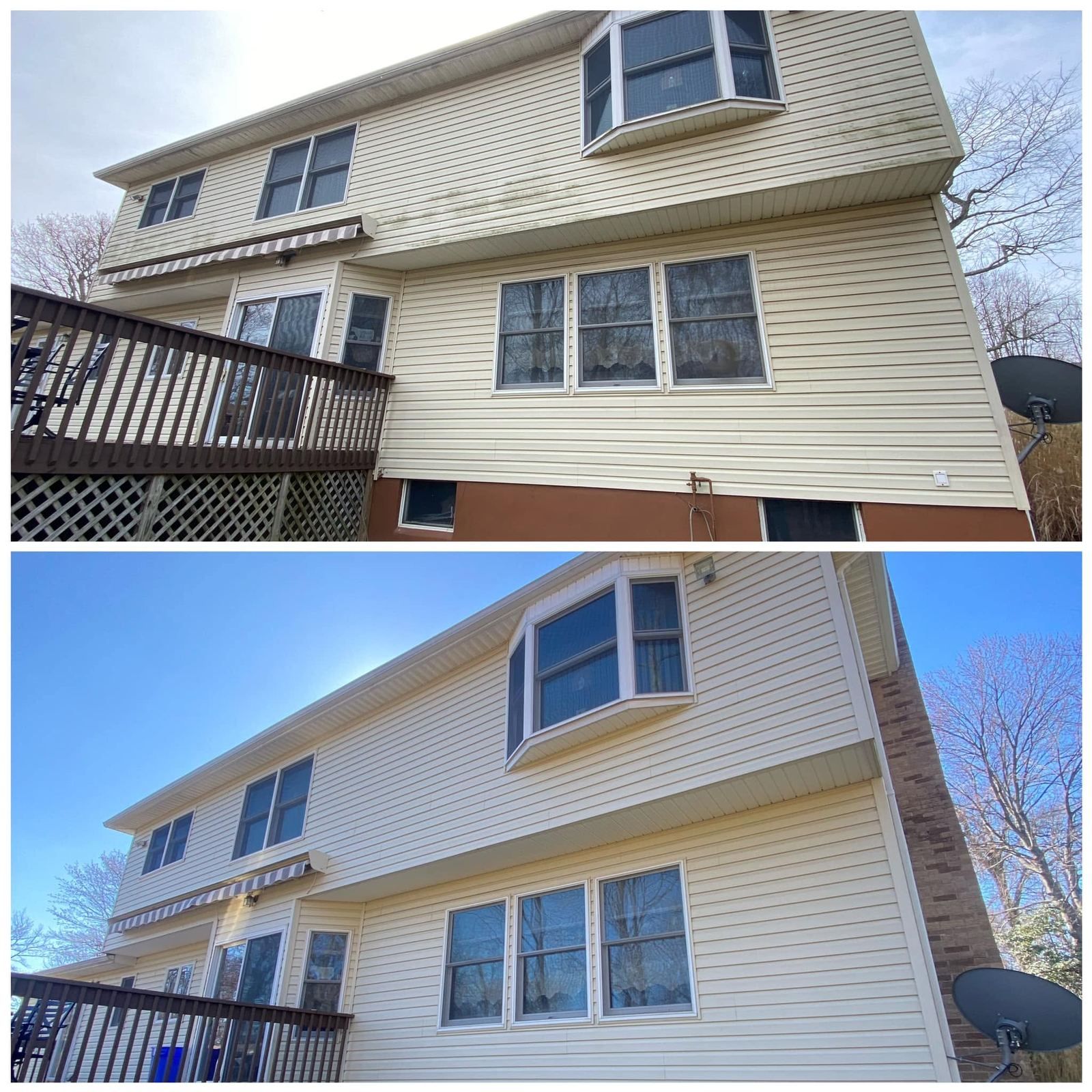 Home in Colts Neck, NJ, cleaned by Catanzaro's Power Washing