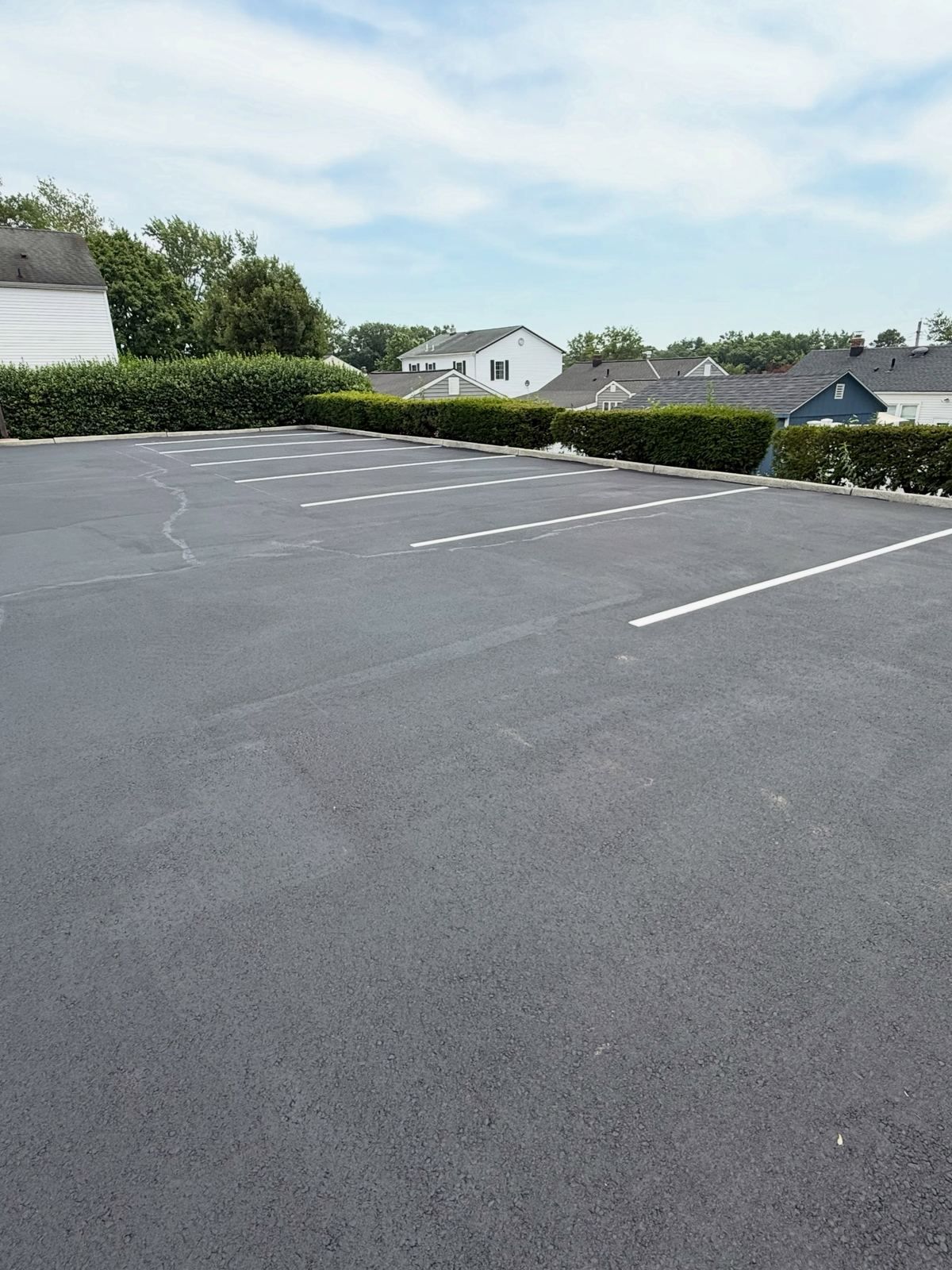 Parking lot sealed and striped — Catanzaro's Power Washing