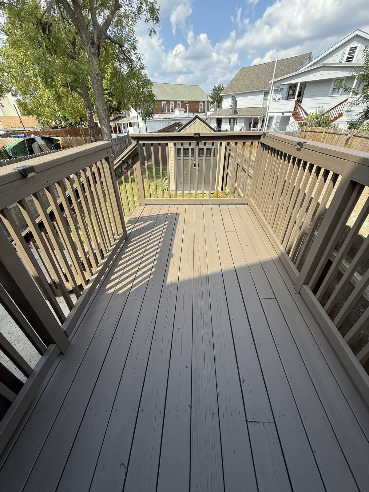 Composite deck surface, cleaned — Catanzaro's Power Washing