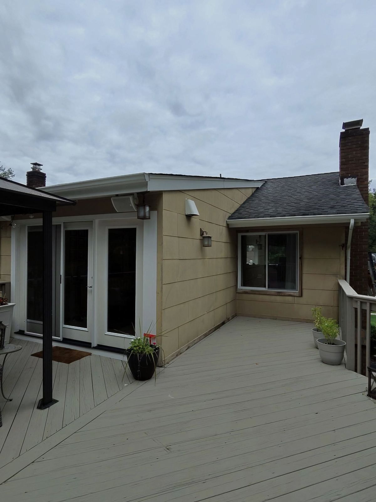 Rear patio deck with doors — Catanzaro's Power Washing