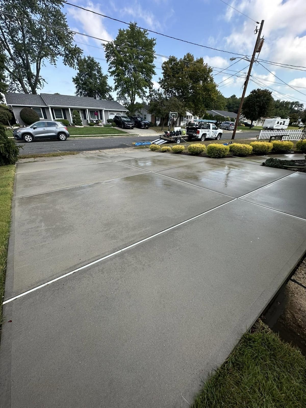 Wet driveway — Catanzaro's Power Washing